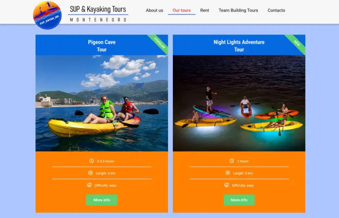 SUP Kayak Budva